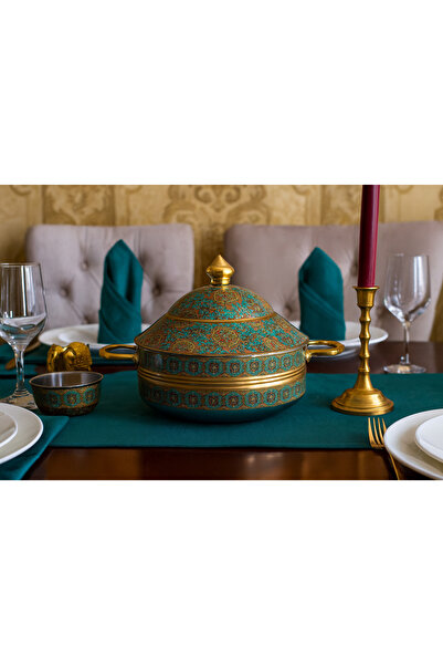 Dania 🌟 حاوية طعام هندية فاخرة بتصميم تراثي مذهل - سعة كبيرة 3.5 لتر 🌟