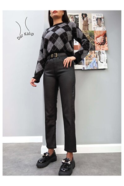 ESRAHELVACI Waxed Slim Fit Jean Pants