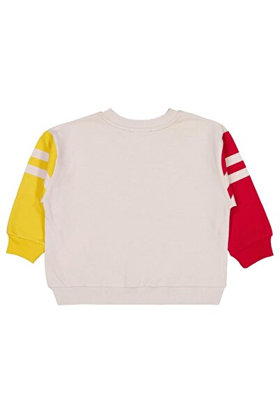 Civil Boys Colorful Sleeve 2-5 Years Old Sweatshirt - Beige 2-3 Years Old