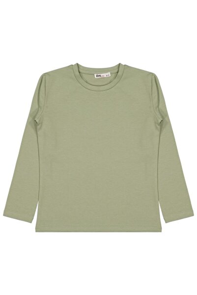 Civil Girls Basic 6-9 Yaş Sweatshirt - Haki 8-9 Yaş