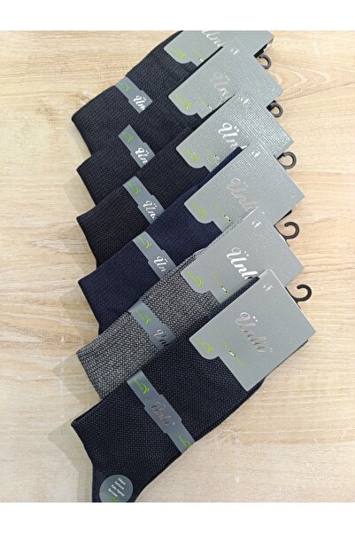 ÜNLÜ ÇORAP جوارب رجالية منقوشة بامبو 6 أزواج