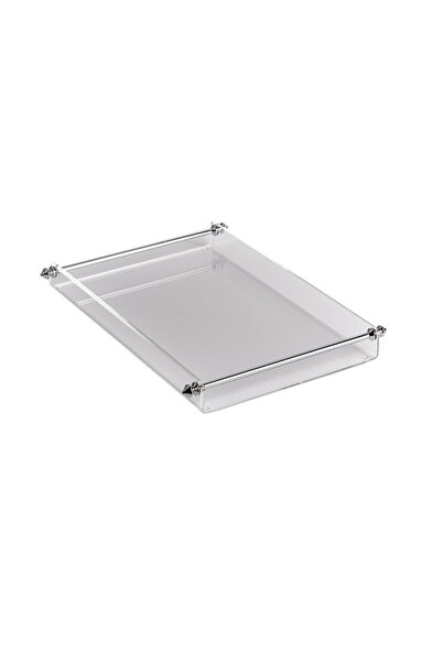 Esra Turan Design Uzun Gümüş Kulplu Küçük Boy Tepsi