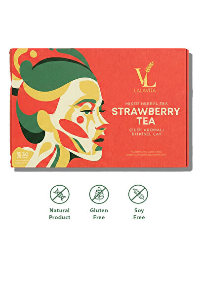 LALAVITA DETOX ÇİLEKLİ BİTKİ ÇAYI