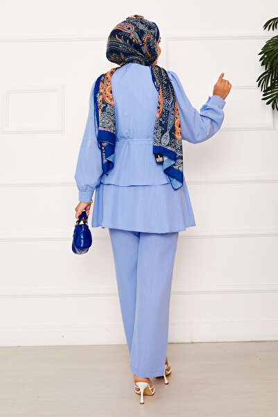 EBRUTESETTÜR Double Set with Ruffle Detail on the Skirt, Baby Blue