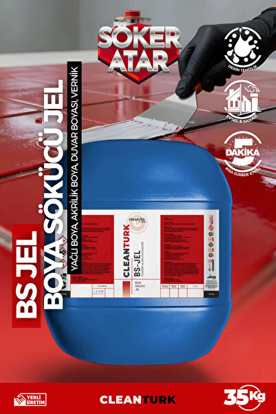 BSJELL Endüstriyel BSJEL Boya Sökücü Jel 35 KG | Metal Ahşap Oto Parça Boya V...