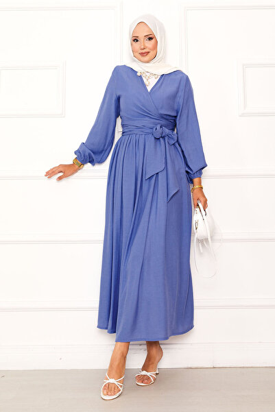 EBRUTESETTÜR Side-Tie Bolero and Skirt Set Indigo