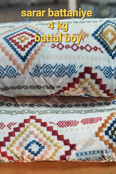 TEKSTİLCİ Aktarteks Sarar 4 кг двоспальний плед 200x240, товстий, з рельєфним малюнком