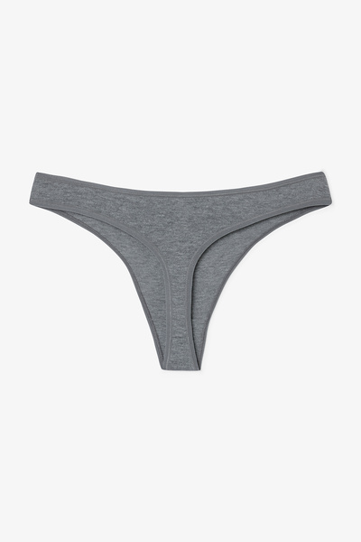 Penti Chiloți din bumbac cu model floral Quiet Rose, talie normală, 3 piese