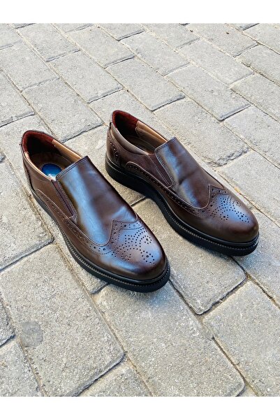 oflamaz Men's Shoes Oxford Inside and Outside 100% Genuine Leather Lightweight Orthopedic