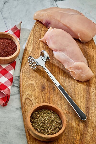 Genel Markalar Professional Et Döveceği - Premium Çift Taraflı Metal Et Yumuşatıcı ,Şef Tipi Çekiç Model