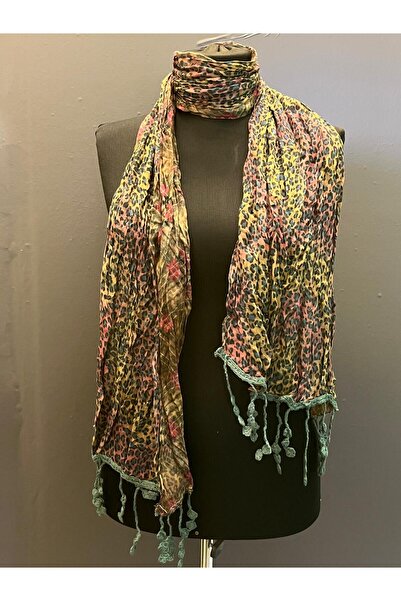 Gönülden Tasarım 150X30 см Шарф-хустка з леопардовим візерунком
