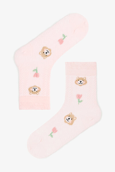 Penti 2-teilige Baumwollsocken mit Bärenmuster für Mädchen