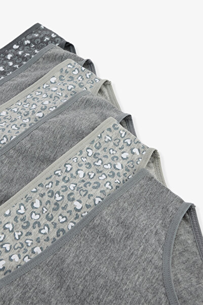 Penti Chiloți pentru fete Animal imprimeu leopard cu talie normală, pachet de 5