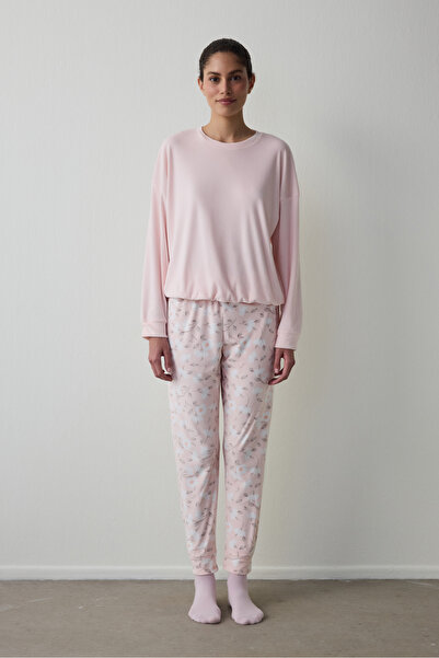 Penti Light Pink Ellie Floral Pajama Bottoms