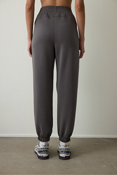 Penti Anthracite High Waist Stitching Detailed Modal Jogger