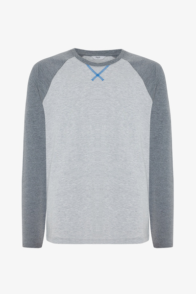 Penti Ανδρικό Σετ Πιτζάμες Πολύχρωμο Σκούρο Γκρι Παντελόνι