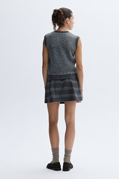 Mudo Jacquard Crocheted Cowl Neck Sweater