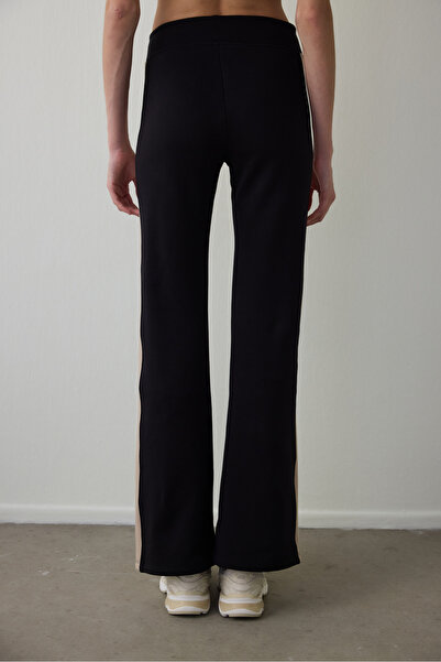 Penti Black Thermal Effect Panel Detailed Flare (Flared Pants