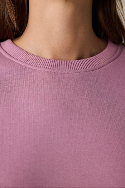 Penti Lilac Crew Neck Oversize Sports Sweatshirt