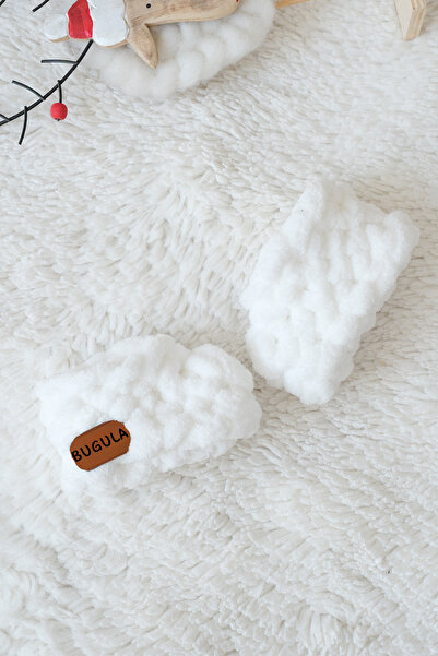 Bugula أحذية بيبي باندوفو 0-3 أشهر، بيضاء للجنسين، أحذية مريحة مصنوعة يدويًا ...