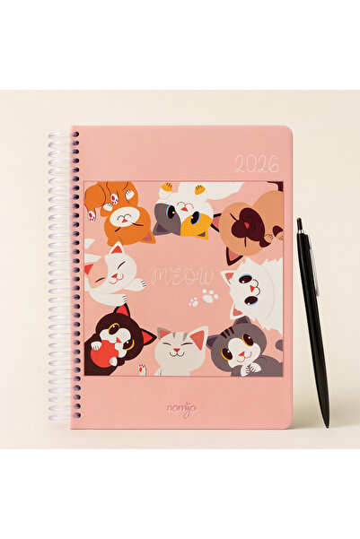Nomijo 2026 Ajanda A5 Boyut Desenli