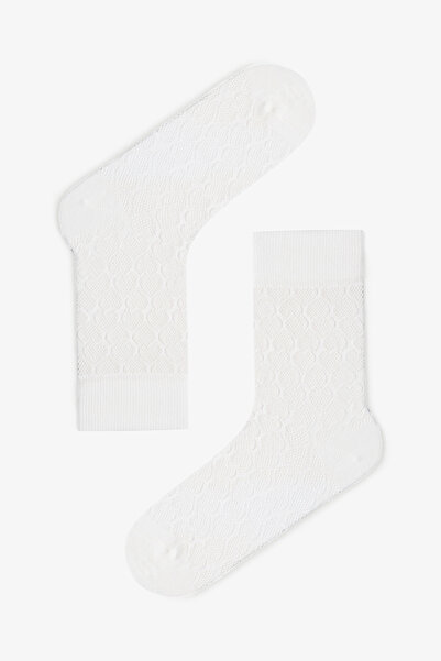 Penti 3 Pairs of Cotton Self-Patterned Rabbit Embroidered Socks