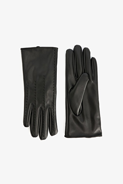 Penti Black Jolie Faux Leather Gloves
