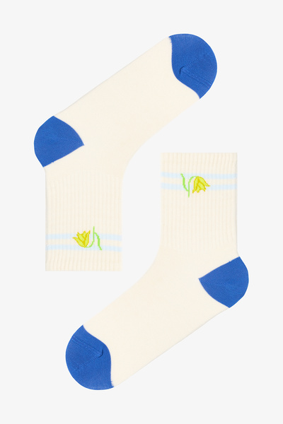 Penti 2 Pairs Organic Cotton Floral Patterned Socks - Inspired by Flora