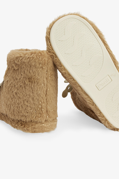 Penti Beige Rentier-Hausstiefel