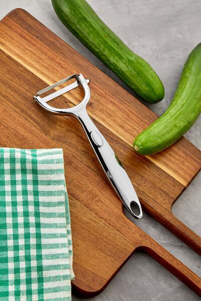 Milenay مقشرة كروم فائقة الجودة - مقشرة فواكه وخضروات بتصميم مطبخ احترافي