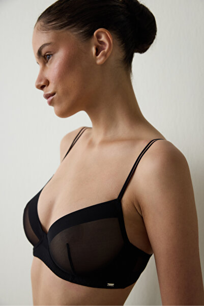 Penti Black Essentials Underwire Tulle Bra