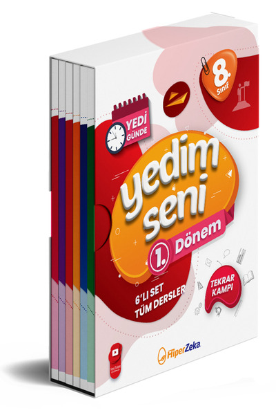 HiperZeka 2025 8. Sınıf Yedim Seni Birinci Dönem Soru Bankası | 6 Kitap Set