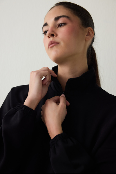 Penti Black Turtleneck Modal Long Sleeve Top