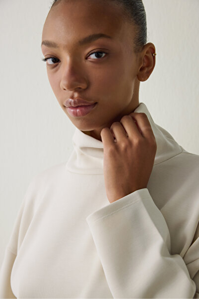 Penti Μπεζ μακρυμάνικο μπλουζάκι με ζιβάγκο