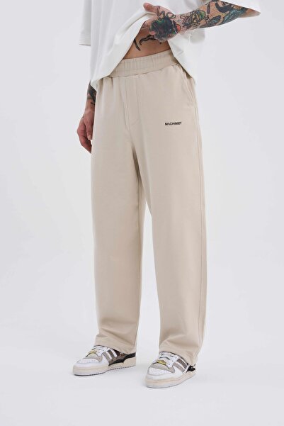 Machinist Ανδρικό Basic oversized φαρδύ παντελόνι αθλητικό ανοιχτό μπεζ