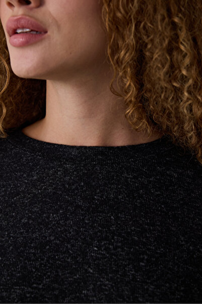 Penti Black Dark Sky Crew Neck Long Sleeve Pajama Set