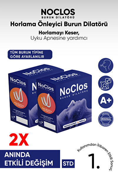 NOCLOS BURUN DİLATÖRÜ A+ 2'li Horlama Önleyici