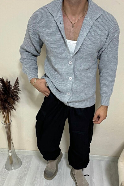 Tarz Cool Button Detailed Regular Fit Cardigan