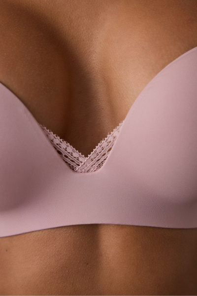 Penti Piszkos rózsaszín Eliza Push Up melltartó, balensless