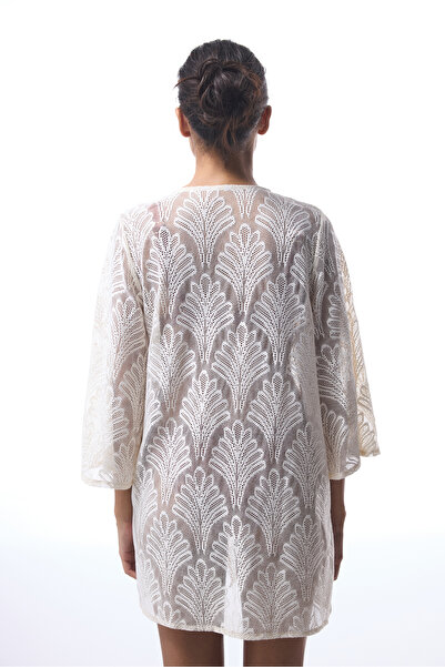 Penti Lace Ecru Kimono