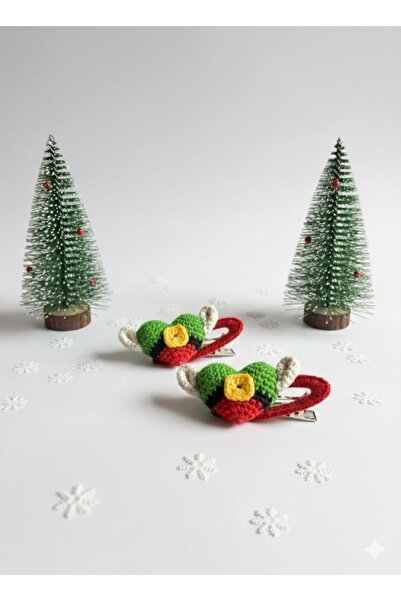 Gra Baby Accessories Knitted 2-Piece Snap Buckle Christmas Elf