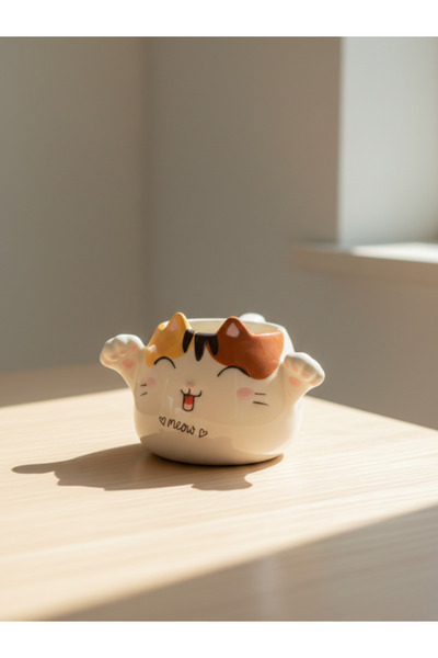 Tohana 3D Hugging Animal Figured Ceramic Mug