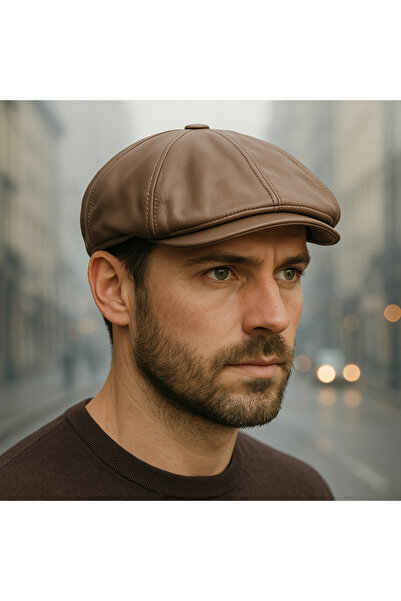 PaminBags Aksesuar قبعة من الجلد الطبيعي