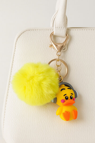 Modex Yellow Plush Cute Duck Bag Accessory Keychain