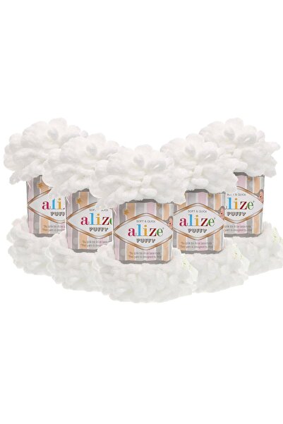 teknotrust 100 - 149 gr Fire pentru tricotat manual Puffy Pachet 5 - 55 Alb -...