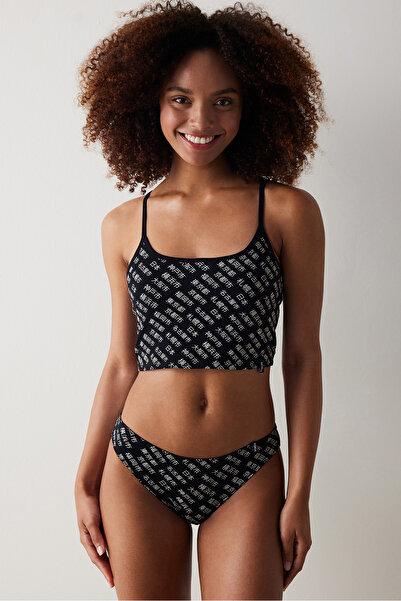 Penti Removable Padded Siyah Kısa Atlet