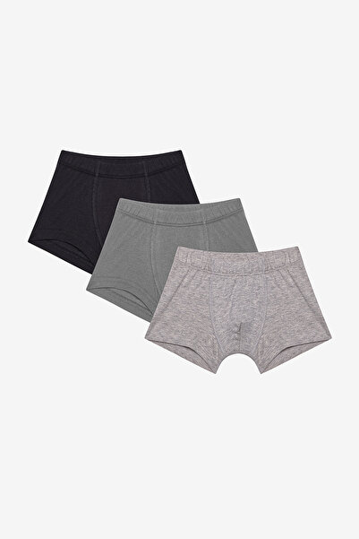 Penti Boy's Black Solid 3-Piece Multicolor Boxers