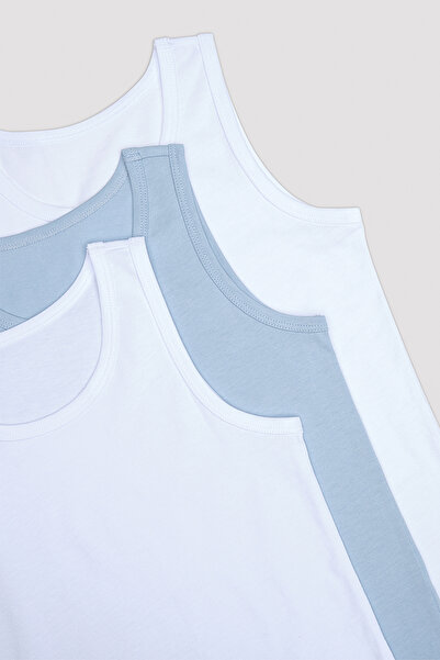 Penti Boy's Basic Multicolored 3-Piece Undershirt