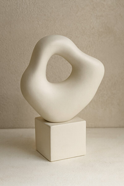 daimahome Pera Doğal Seramik Asimetrik Biblo