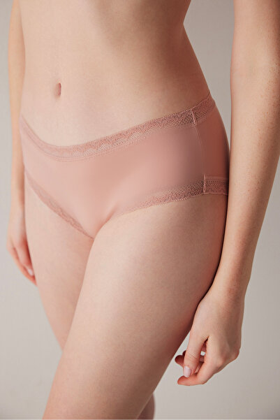 Penti Easy Micro Lace Lace Beige Hipster Panty
